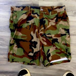 Camo Large Polo Shorts